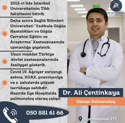 Uzman Pulmanoloq Dr. Ali Çetinkaya